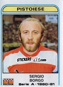 Sticker Sergio Borgo - Calciatori 1980-1981 n. 252 - Panini