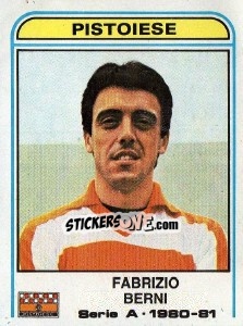 Sticker Fanrizio Berni - Calciatori 1980-1981 - Panini