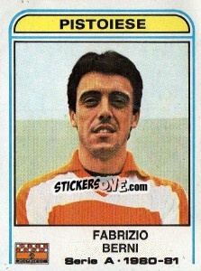 Sticker Fabrizio Berni - Calciatori 1980-1981 n. 253 - Panini