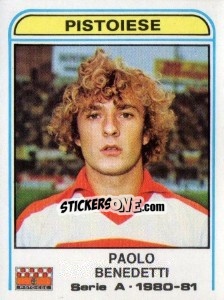 Sticker Paolo Benedetti - Calciatori 1980-1981 n. 255 - Panini
