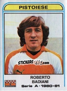 Cromo Roberto Badiani - Calciatori 1980-1981 - Panini