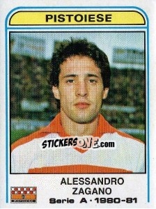 Sticker Alessandro Zagano - Calciatori 1980-1981 n. 263 - Panini