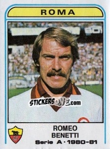 Sticker Romeo Benetti - Calciatori 1980-1981 - Panini