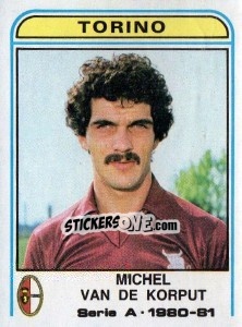 Sticker Michel van de Korput - Calciatori 1980-1981 - Panini