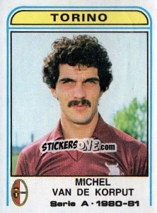 Sticker Michel van de Korput - Calciatori 1980-1981 n. 289 - Panini