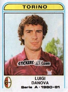 Sticker Luigi Danova - Calciatori 1980-1981 - Panini