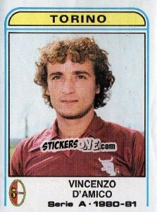 Sticker Vincenzo D'Amico - Calciatori 1980-1981 n. 296 - Panini