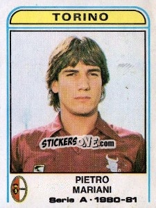 Sticker Pietro  Mariani - Calciatori 1980-1981 - Panini