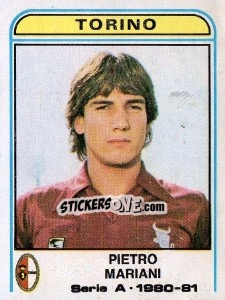 Sticker Pietro  Mariani - Calciatori 1980-1981 n. 303 - Panini