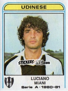 Sticker Luciano Miani - Calciatori 1980-1981 - Panini