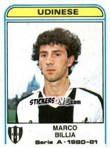 Sticker Marco Billia - Calciatori 1980-1981 n. 310 - Panini