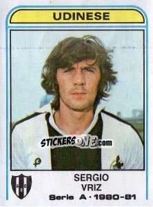 Cromo Sergio Vriz - Calciatori 1980-1981 - Panini