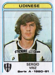 Sticker Sergio Vriz - Calciatori 1980-1981 n. 314 - Panini