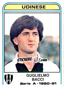 Sticker Guglielmo Bacci - Calciatori 1980-1981 - Panini