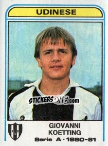 Sticker Giovanni Koetting - Calciatori 1980-1981 - Panini