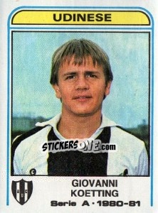 Sticker Giovanni Koetting - Calciatori 1980-1981 n. 321 - Panini