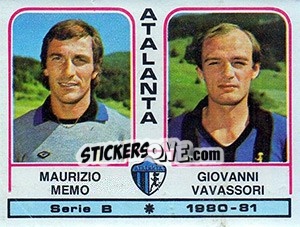 Cromo Maurizio Memo / Giovanni Vavassori - Calciatori 1980-1981 - Panini