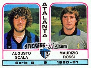 Sticker Augusto Scala / Maurizio Rossi - Calciatori 1980-1981 n. 330 - Panini