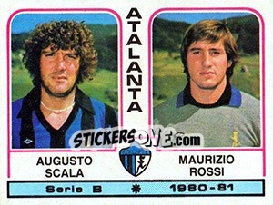 Cromo Augusto Scala / Maurizio Rossi - Calciatori 1980-1981 - Panini