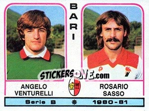 Sticker Angelo Venturelli / Rosario Sasso - Calciatori 1980-1981 n. 332 - Panini