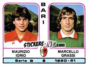Sticker Maurizio Iorio / Marcello Grassi - Calciatori 1980-1981 n. 339 - Panini
