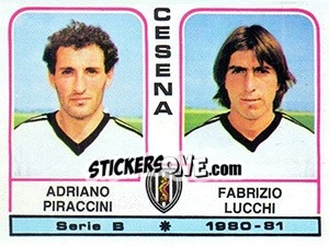 Sticker Adriano Piraccini / Fabrizio Lucchi - Calciatori 1980-1981 n. 359 - Panini
