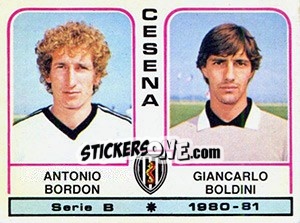 Sticker Antonio Bordon / Giancarlo Boldini - Calciatori 1980-1981 n. 361 - Panini
