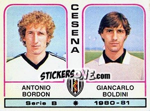 Cromo Antonio Bordon / Giancarlo Boldini - Calciatori 1980-1981 - Panini