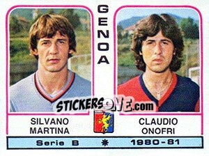 Figurina Silvano Martina / Claudio Onofri - Calciatori 1980-1981 - Panini