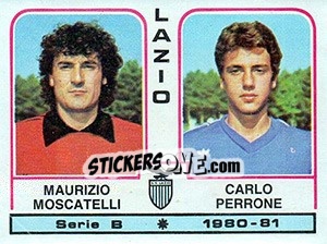 Sticker Maurizio Moscatelli / Carlo Perrone - Calciatori 1980-1981 - Panini