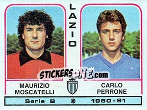 Sticker Maurizio Moscatelli / Carlo Perrone - Calciatori 1980-1981 n. 398 - Panini