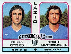 Figurina Filippo Citterio / Giorgio Mastropasqua - Calciatori 1980-1981 - Panini