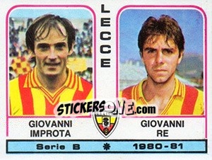 Sticker Giovanni Improta / Giovanni Re - Calciatori 1980-1981 n. 414 - Panini