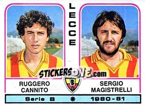 Sticker Ruggero Cannito / Sergio Magistrelli - Calciatori 1980-1981 n. 415 - Panini