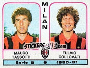 Sticker Mauro Tassotti / Fulvio Collovati - Calciatori 1980-1981 n. 422 - Panini