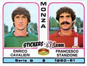 Sticker Enrico Cavalieri / Francesco Stanzione - Calciatori 1980-1981 n. 431 - Panini
