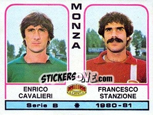 Sticker Enrico Cavalieri / Francesco Stanzione - Calciatori 1980-1981 - Panini