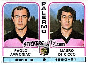 Sticker Paolo Ammoniaci / Mauro Di Cicco - Calciatori 1980-1981 n. 442 - Panini