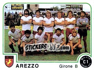 Sticker Arezzo - Calciatori 1980-1981 - Panini