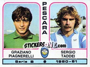 Sticker Graziano Magnerelli / Sergio Taddei - Calciatori 1980-1981 n. 451 - Panini