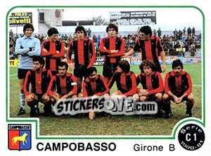 Figurina Campobasso - Calciatori 1980-1981 - Panini