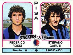 Sticker Federico Rossi / Stefano Garuti - Calciatori 1980-1981 n. 464 - Panini