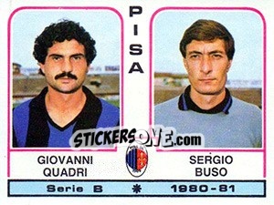 Figurina Giovanni Quadri / Sergio Buso - Calciatori 1980-1981 - Panini