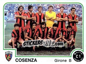 Sticker Cosenza - Calciatori 1980-1981 - Panini