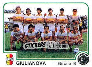 Sticker Giulianova - Calciatori 1980-1981 - Panini