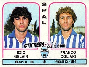 Sticker Ezio Gelain / Franco Ogliari - Calciatori 1980-1981 n. 503 - Panini