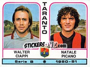 Sticker Walter Ciappi / Natale Picano - Calciatori 1980-1981 n. 506 - Panini