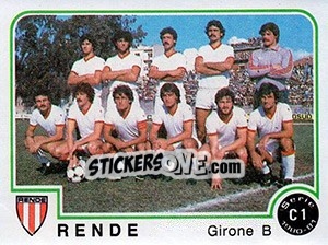 Sticker Rende - Calciatori 1980-1981 - Panini