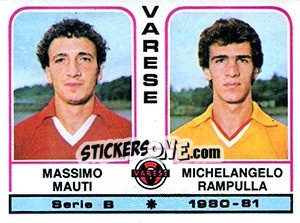 Sticker Massimo Mauti / Michelangelo Rampulla - Calciatori 1980-1981 n. 524 - Panini