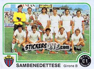 Sticker Sambenedettese - Calciatori 1980-1981 - Panini